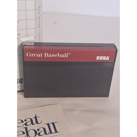 Great Baseball – Sega Master System – Two-Mega Cartridge – Complete CIB Tested - Picture 4 of 6
